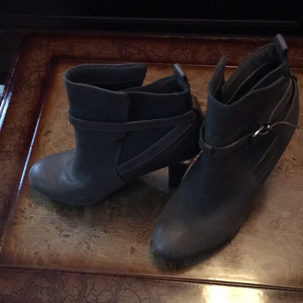 Gray Ankle Boots